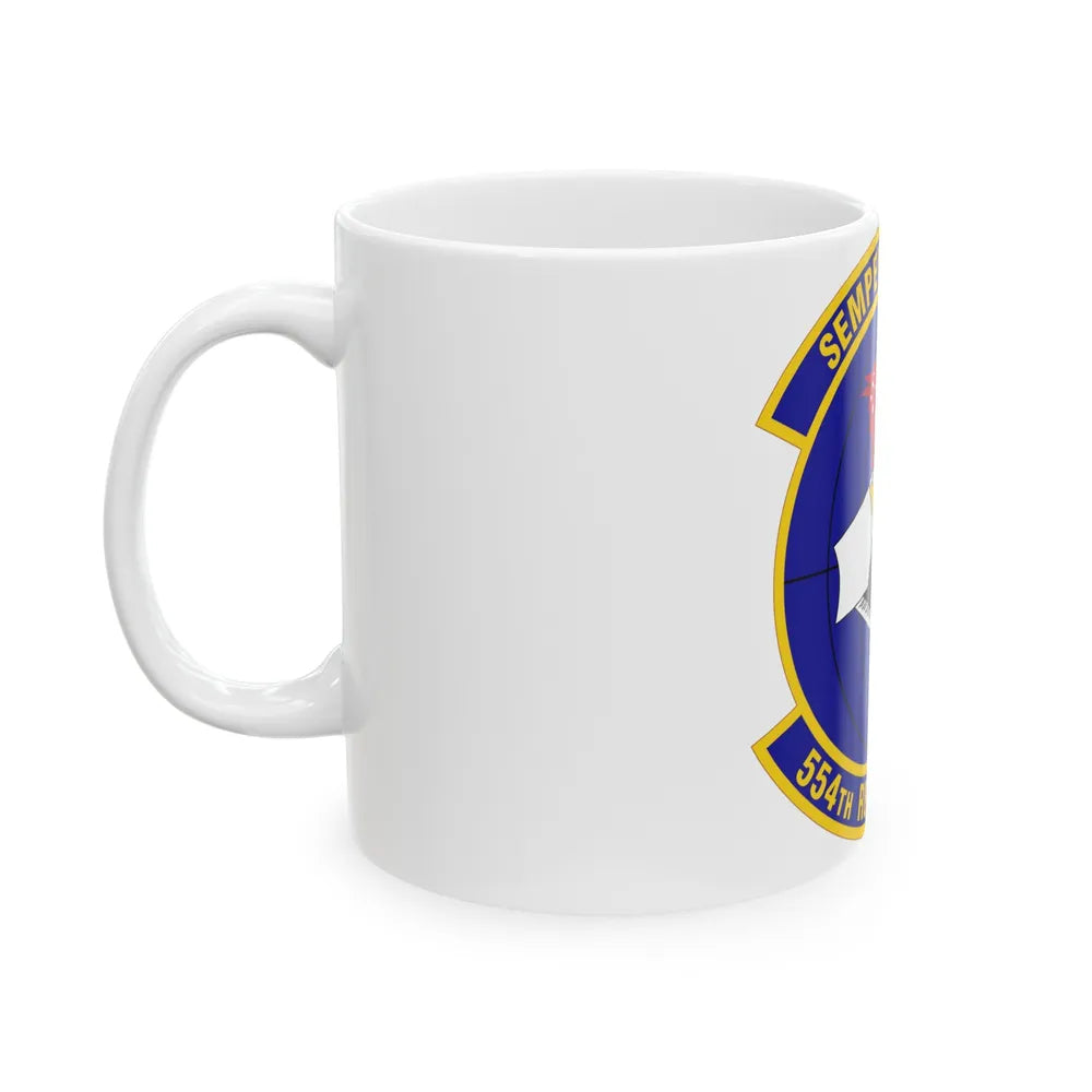 554 RED HORSE Squadron PACAF (U.S. Air Force) White Coffee Mug-Go Mug Yourself