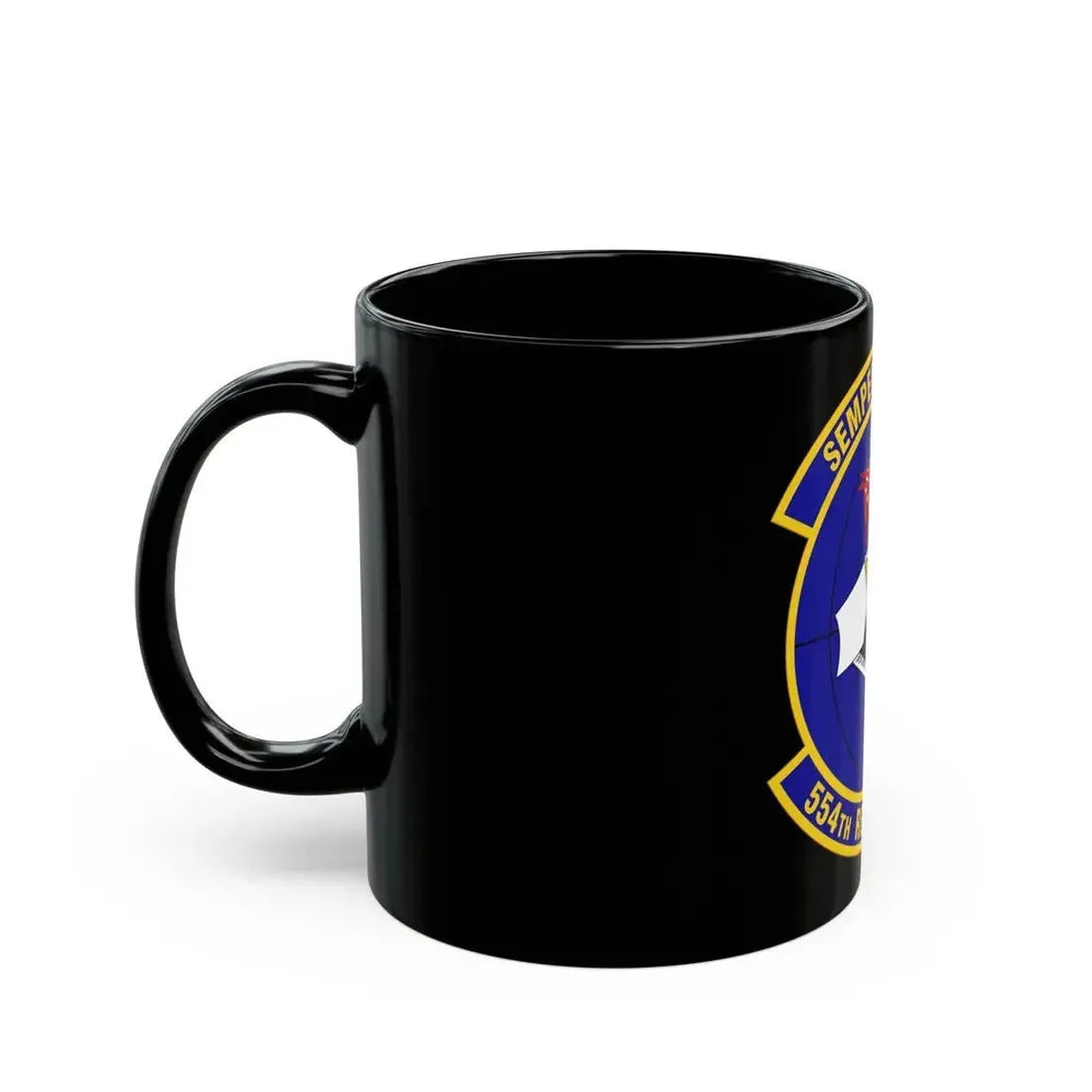 554 RED HORSE Squadron PACAF (U.S. Air Force) Black Coffee Mug - Go Mug Yourself