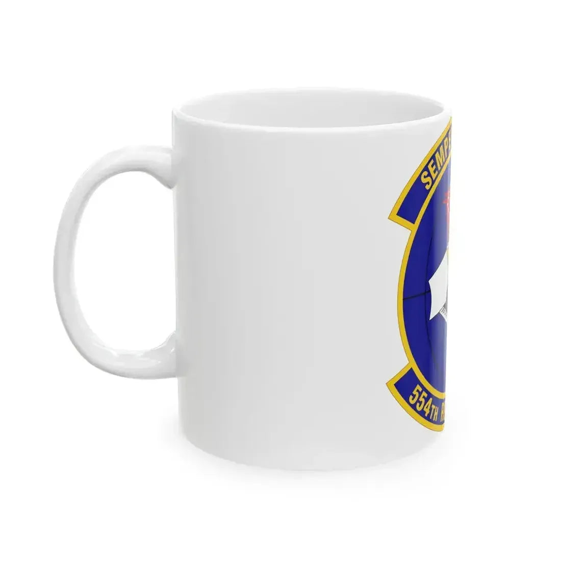 554 RED HORSE Squadron PACAF (U.S. Air Force) White Coffee Mug - Go Mug Yourself