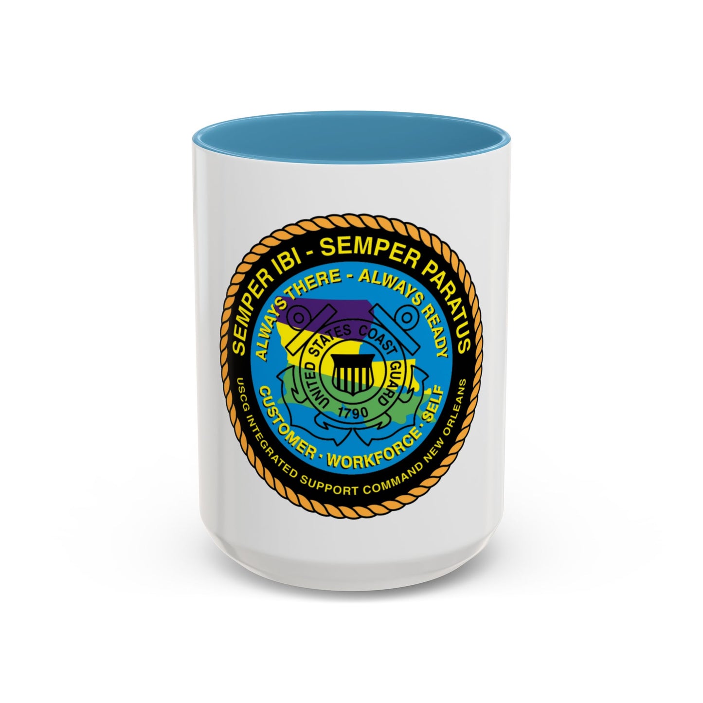 USCG ISC New Orleans (U.S. Coast Guard) Accent Coffee Mug