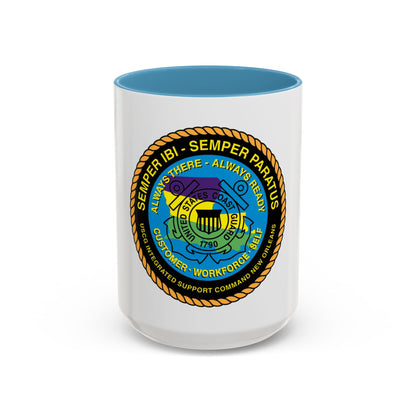 USCG ISC New Orleans (U.S. Coast Guard) Accent Coffee Mug