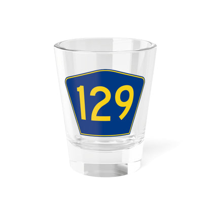 PR secondary 129 (Puerto Rico) (Road Sign) Shot Glass 1.5oz