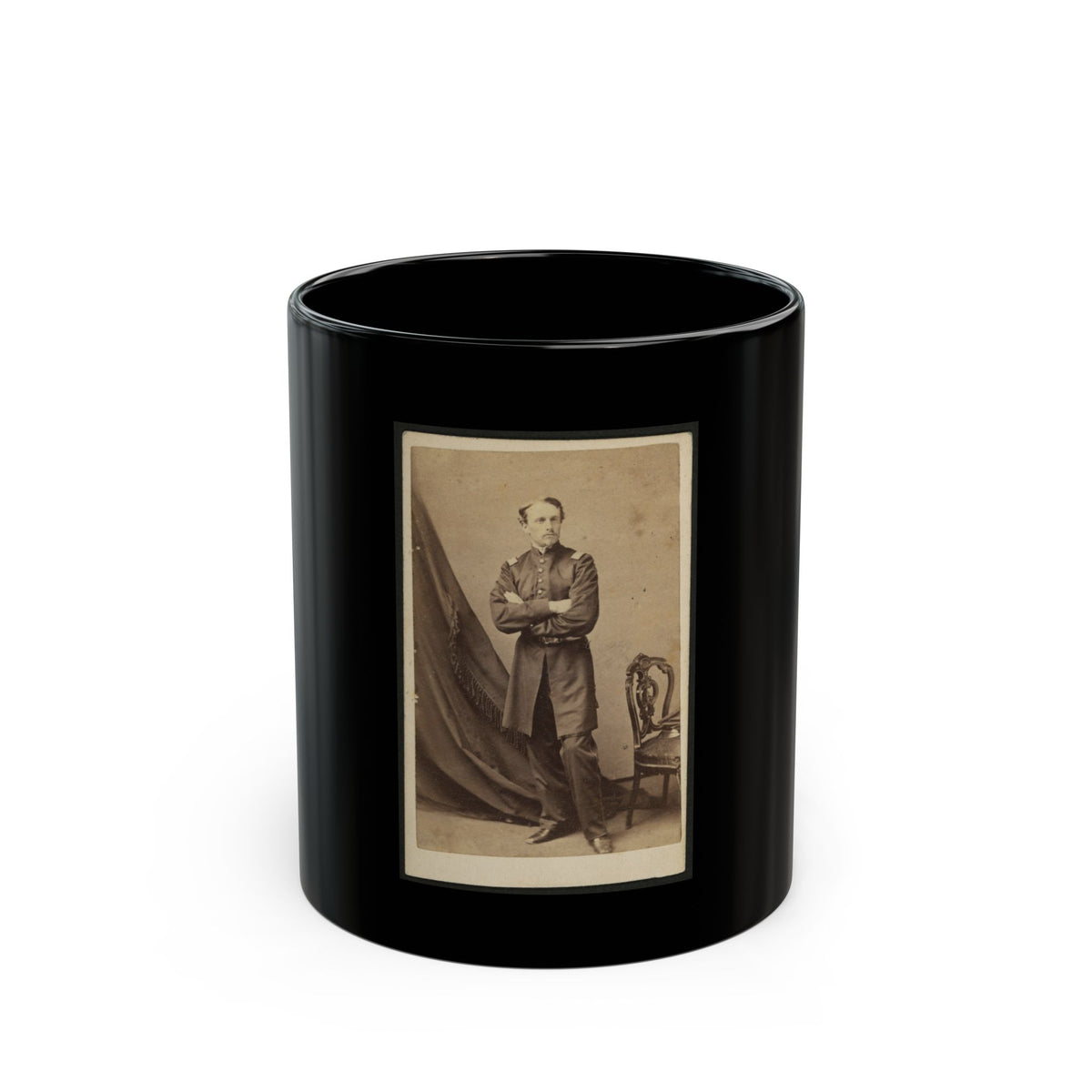 Lt. Robert G. Shaw, Standing, Facing Front (U.S. Civil War) Black Coffee Mug
