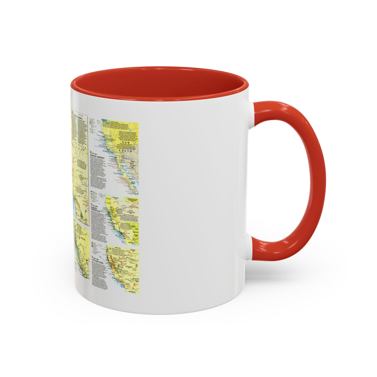 USA - Far West 2 (1984) (Map) Accent Coffee Mug