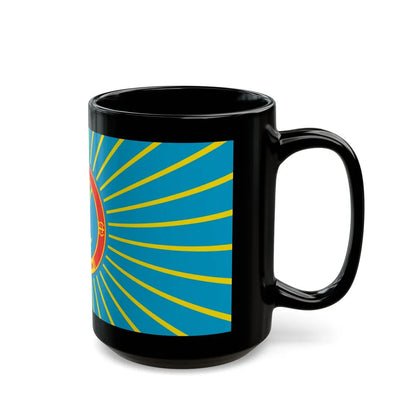 Flag of Nur Sultan Kazakhstan - Black Coffee Mug-Go Mug Yourself