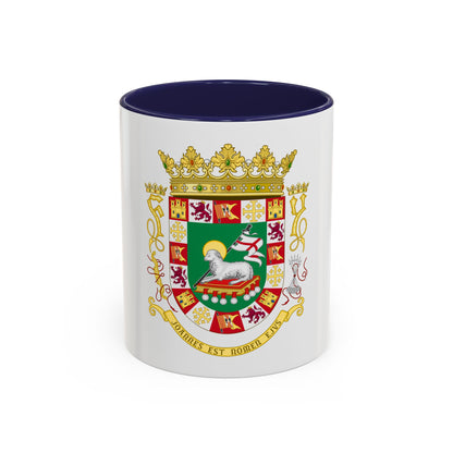 Coat of arms of the Commonwealth of Puerto Rico 2 - Accent Coffee Mug