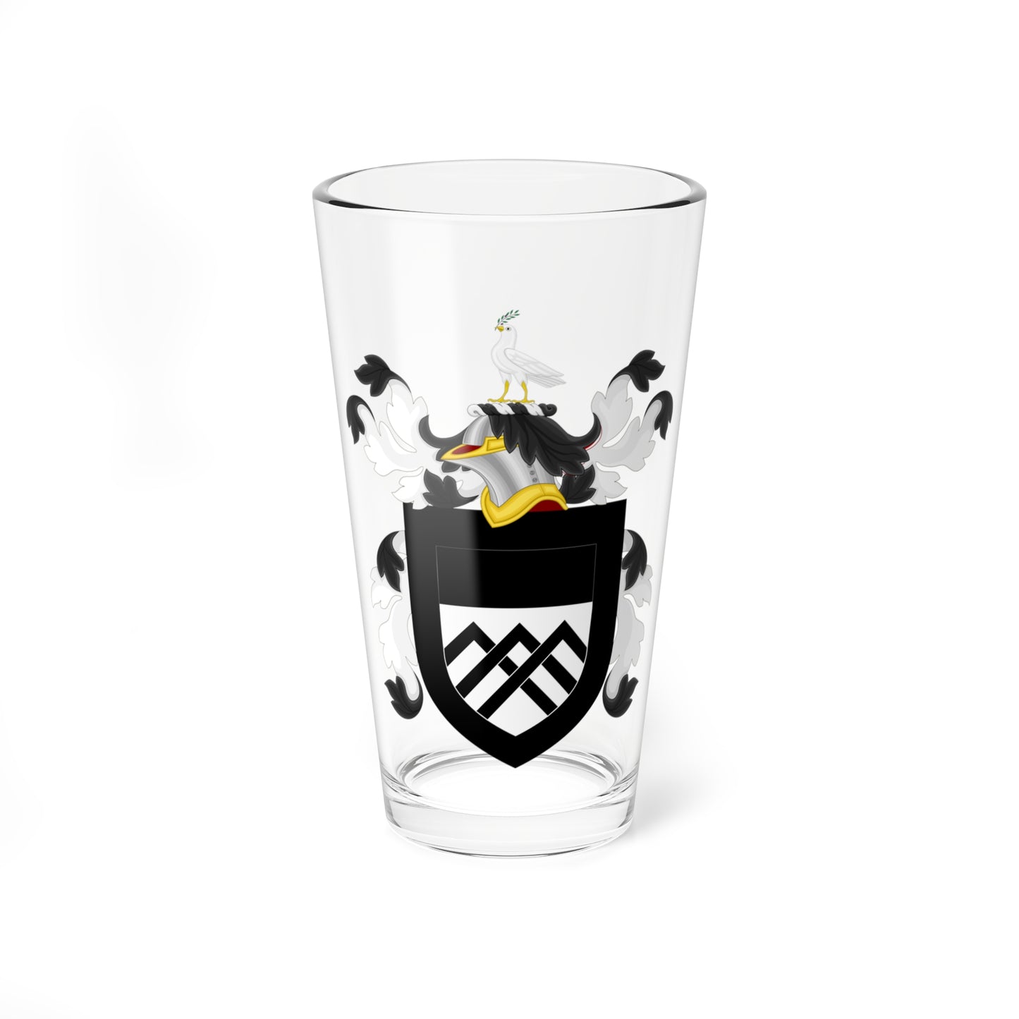 Coat of Arms of William Claiborne (United States) (Coat of Arms) Pint Glass 16oz