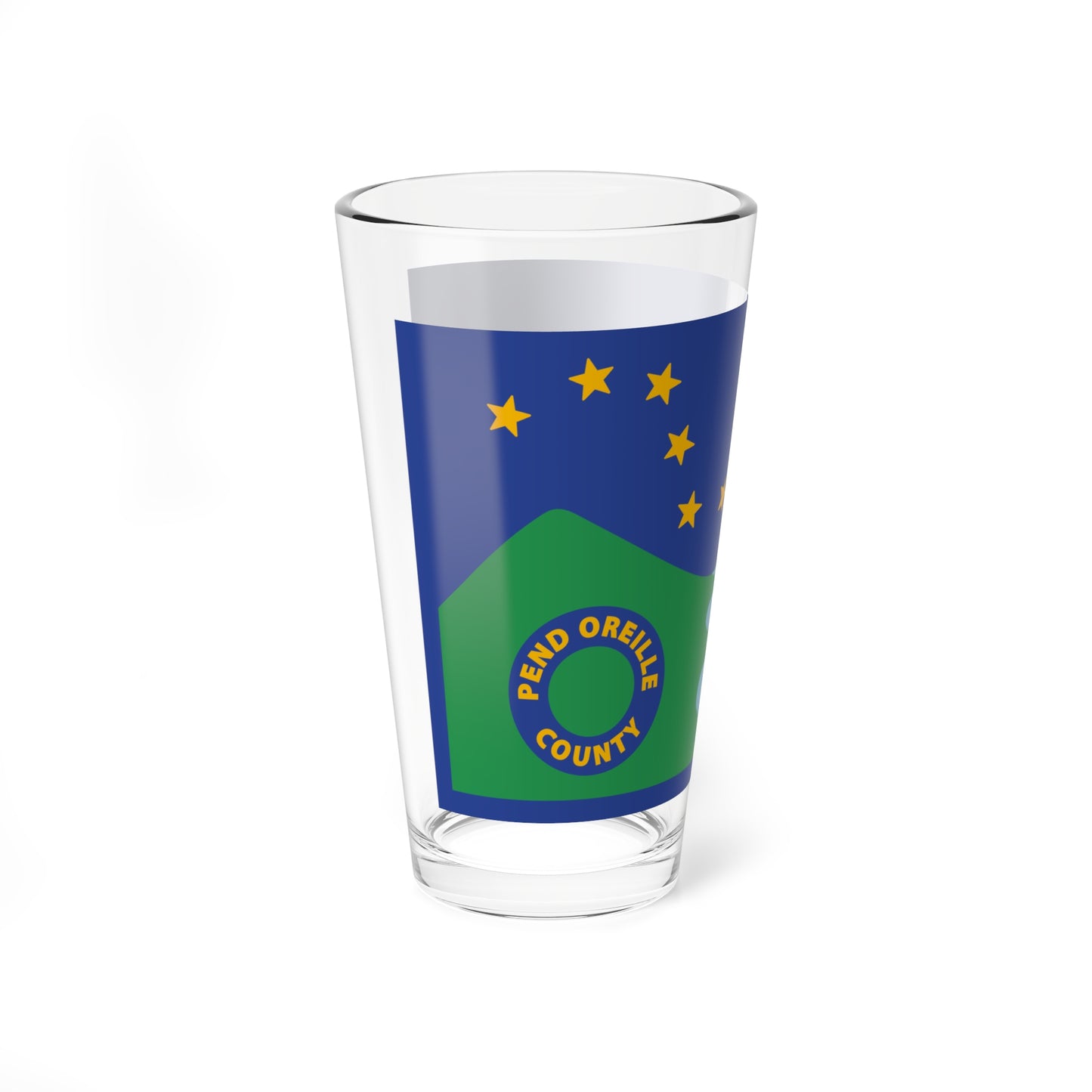 Flag of Pend Oreille County Washington (United States) Pint Glass 16oz