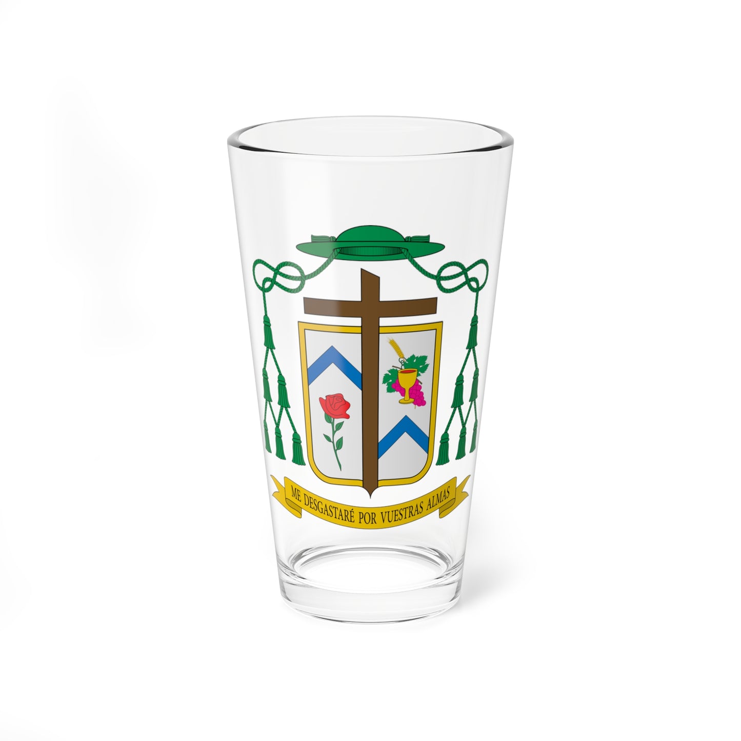 Escudo de Cipriano García Fernández (Spain) (Coat of Arms) Pint Glass 16oz