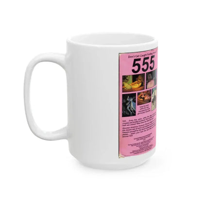555 (VHS COVER) - White Coffee Mug - Go Mug Yourself