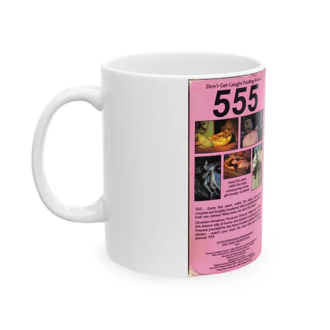 555 (VHS COVER) - White Coffee Mug - Go Mug Yourself