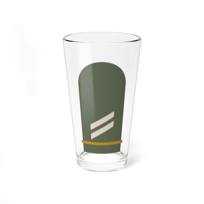 Dienstgrad Bundeswehr Heer 023 Obergefreiter Feldwebelanwaerter (Germany) (Military Rank) Pint Glass 16oz