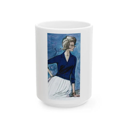 Braemar Knitwear advertisement, 1962 - White Coffee Mug-15oz-Go Mug Yourself