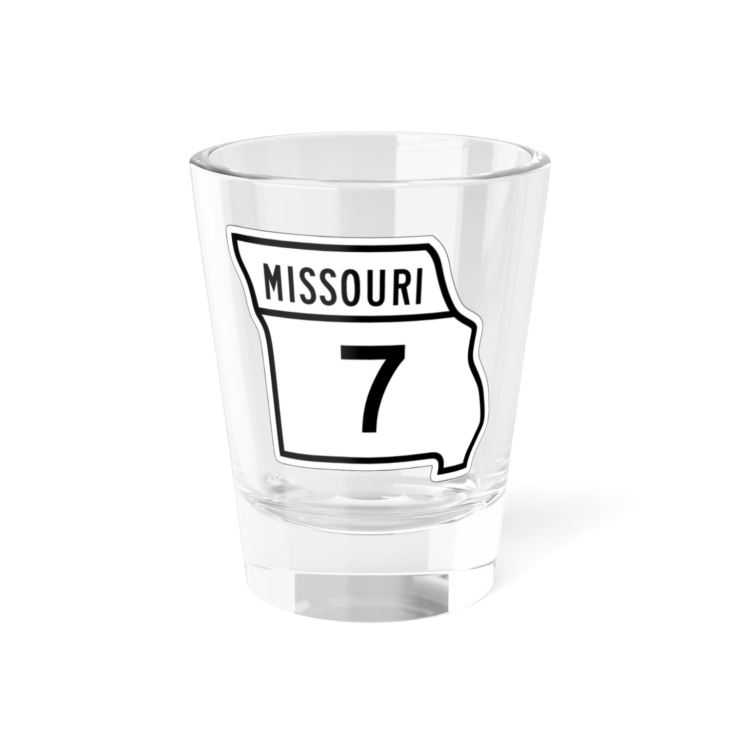 MO-7 1948 (Missouri) (Road Sign) Shot Glass 1.5oz