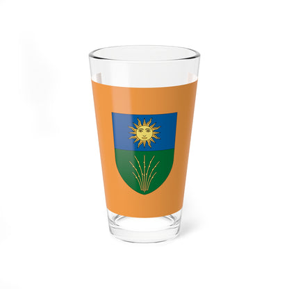 Flag of Fuzesabony (Hungary) Pint Glass 16oz