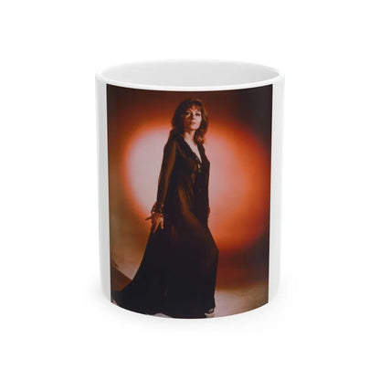 Ingrid Pitt #95 (Vintage Female Icon) White Coffee Mug-11oz-Go Mug Yourself