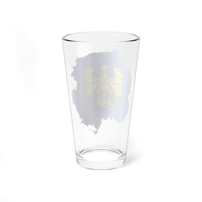 Flag map of Friuli (Italy) Pint Glass 16oz