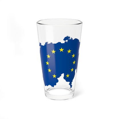 Switzerland EU centered stars (Switzerland) Pint Glass 16oz