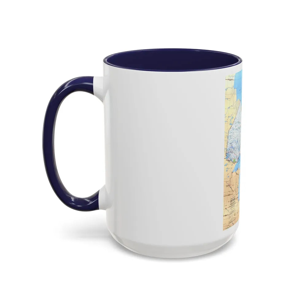 Canada - Ontario (1978) (Map) Accent Coffee Mug-Go Mug Yourself