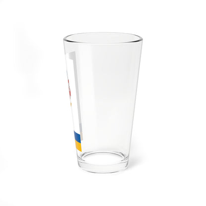Flag of Kajdacs vertical (Hungary) Pint Glass 16oz