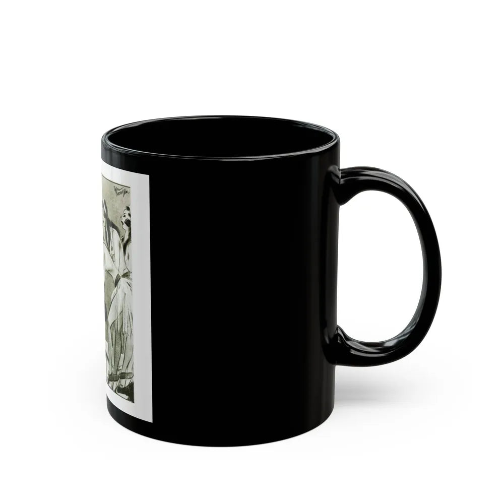 Ballyhoo Magazine Illustration - Black Coffee Mug-Go Mug Yourself