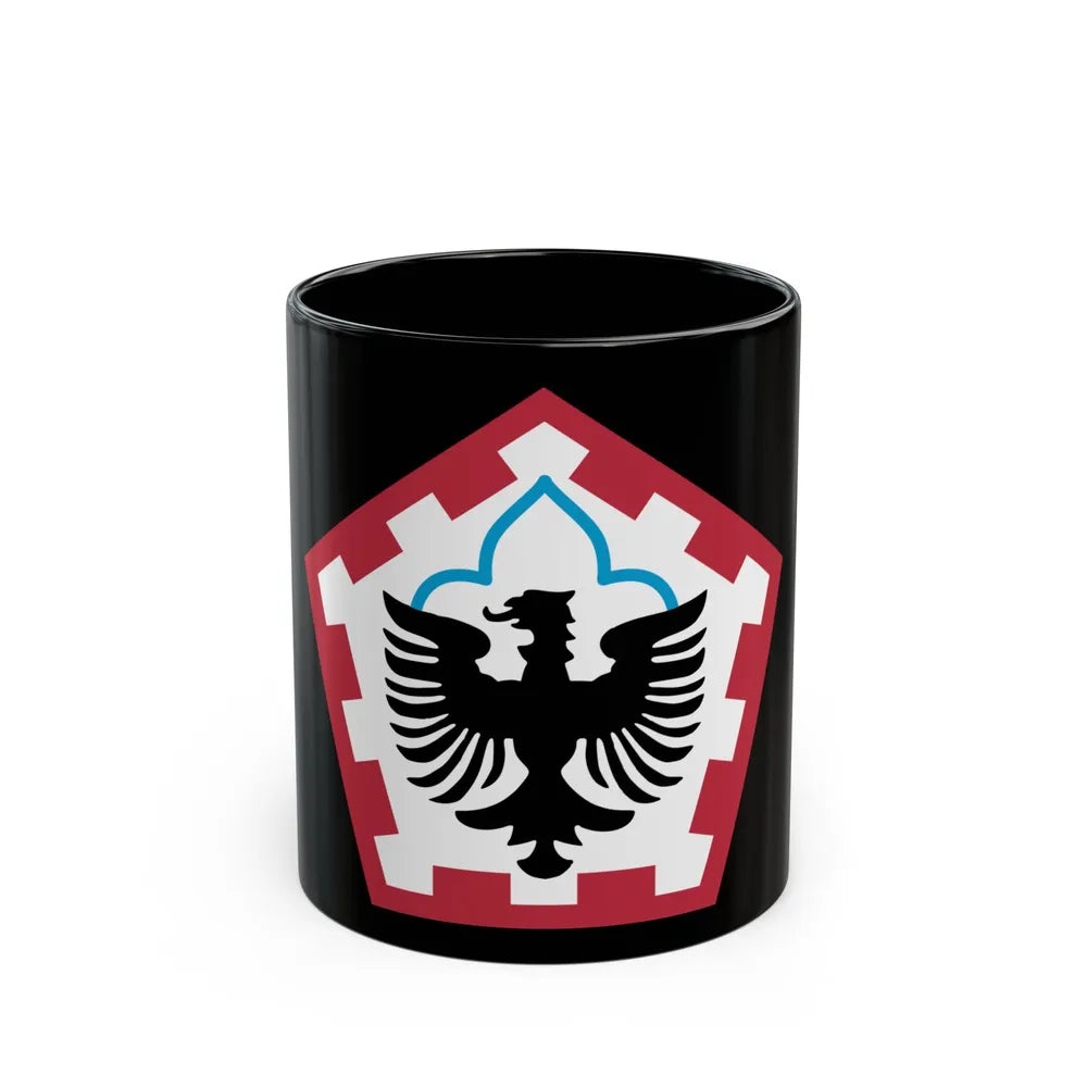 555th Engineer Brigade (U.S. Army) Black Coffee Mug-11oz-Go Mug Yourself