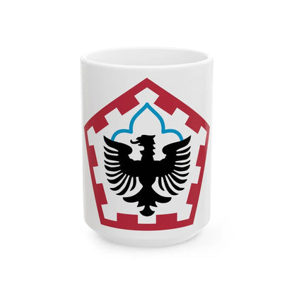 555th Engineer Brigade (U.S. Army) White Coffee Mug-15oz-Go Mug Yourself