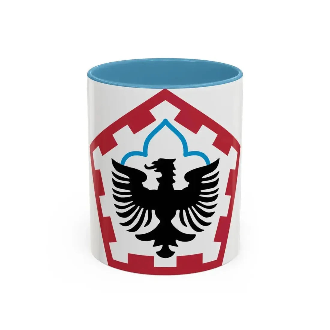 555th Engineer Brigade (U.S. Army) Accent Coffee Mug 11oz Light Blue - Go Mug Yourself