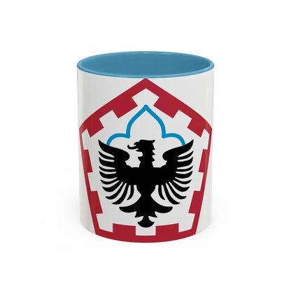 555th Engineer Brigade (U.S. Army) Accent Coffee Mug 11oz Light Blue - Go Mug Yourself