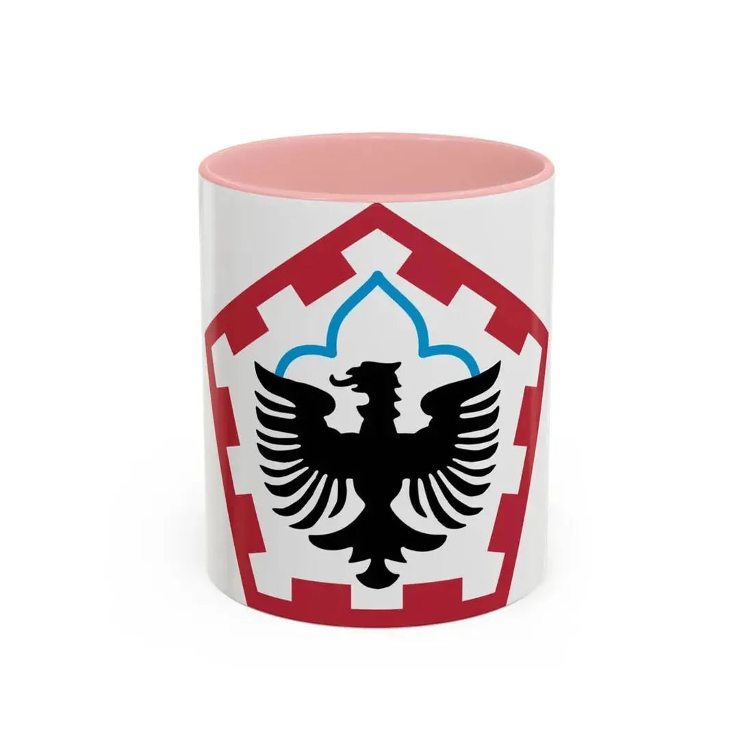 555th Engineer Brigade (U.S. Army) Accent Coffee Mug 11oz Pink - Go Mug Yourself