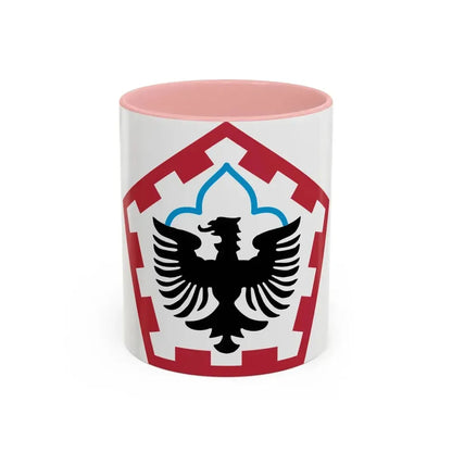 555th Engineer Brigade (U.S. Army) Accent Coffee Mug 11oz Pink - Go Mug Yourself