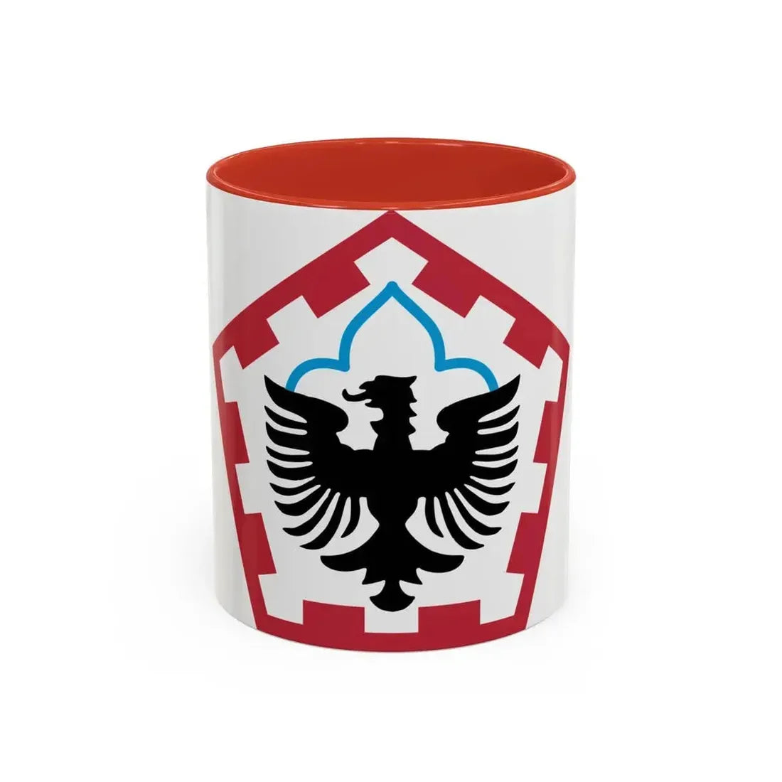 555th Engineer Brigade (U.S. Army) Accent Coffee Mug 11oz Red - Go Mug Yourself