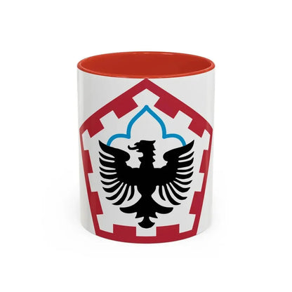 555th Engineer Brigade (U.S. Army) Accent Coffee Mug 11oz Red - Go Mug Yourself