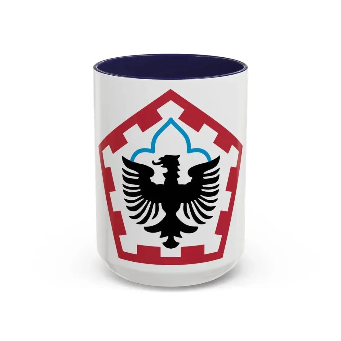 555th Engineer Brigade (U.S. Army) Accent Coffee Mug 15oz Navy - Go Mug Yourself