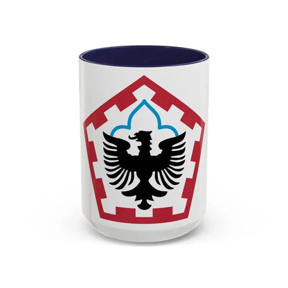 555th Engineer Brigade (U.S. Army) Accent Coffee Mug 15oz Navy - Go Mug Yourself