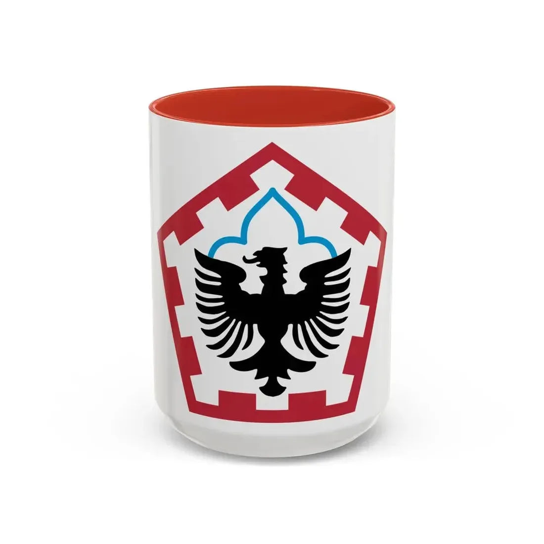 555th Engineer Brigade (U.S. Army) Accent Coffee Mug 15oz Pink - Go Mug Yourself