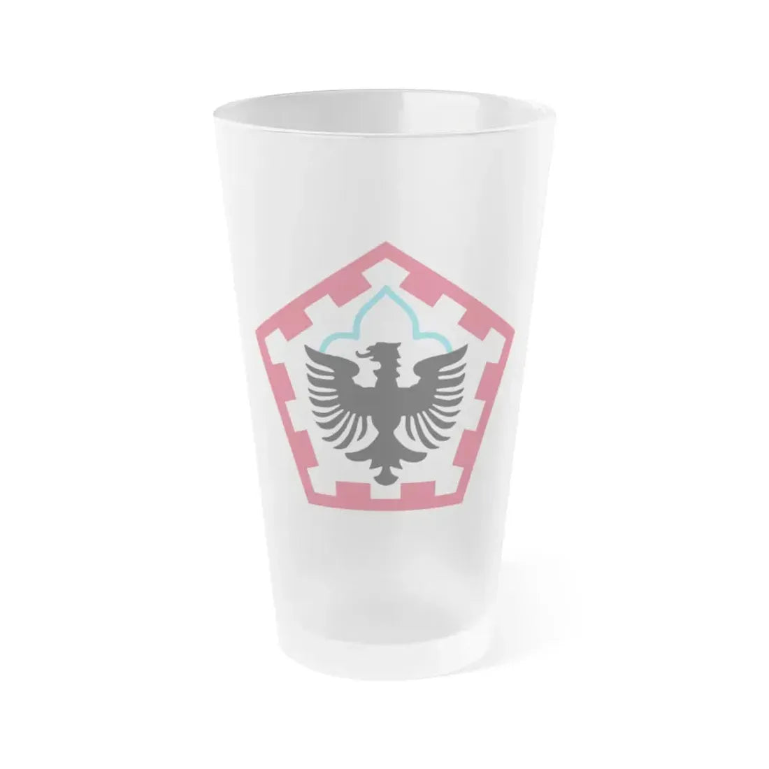 555th Engineer Brigade (U.S. Army) Frosted Pint Glass 16oz Default Title - Go Mug Yourself