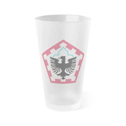 555th Engineer Brigade (U.S. Army) Frosted Pint Glass 16oz Default Title - Go Mug Yourself