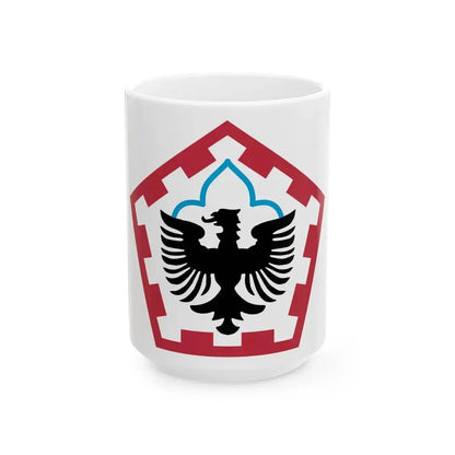 555th Engineer Brigade (U.S. Army) White Coffee Mug 15oz - Go Mug Yourself