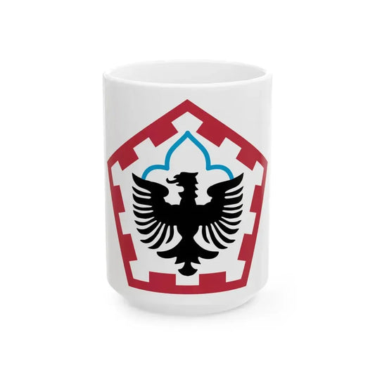 555th Engineer Brigade (U.S. Army) White Coffee Mug 15oz - Go Mug Yourself