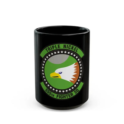 555th Fighter Squadron (U.S. Air Force) Black Coffee Mug 15oz - Go Mug Yourself