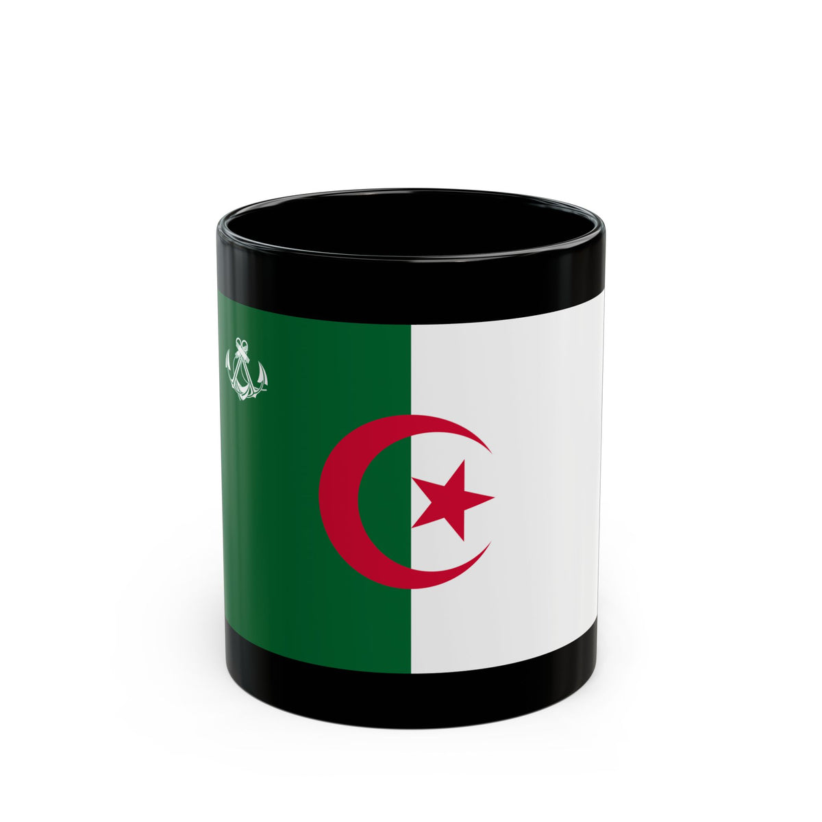Naval Ensign of Algeria - Black Coffee Mug