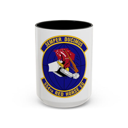 554 RED HORSE Squadron PACAF (U.S. Air Force) Accent Coffee Mug