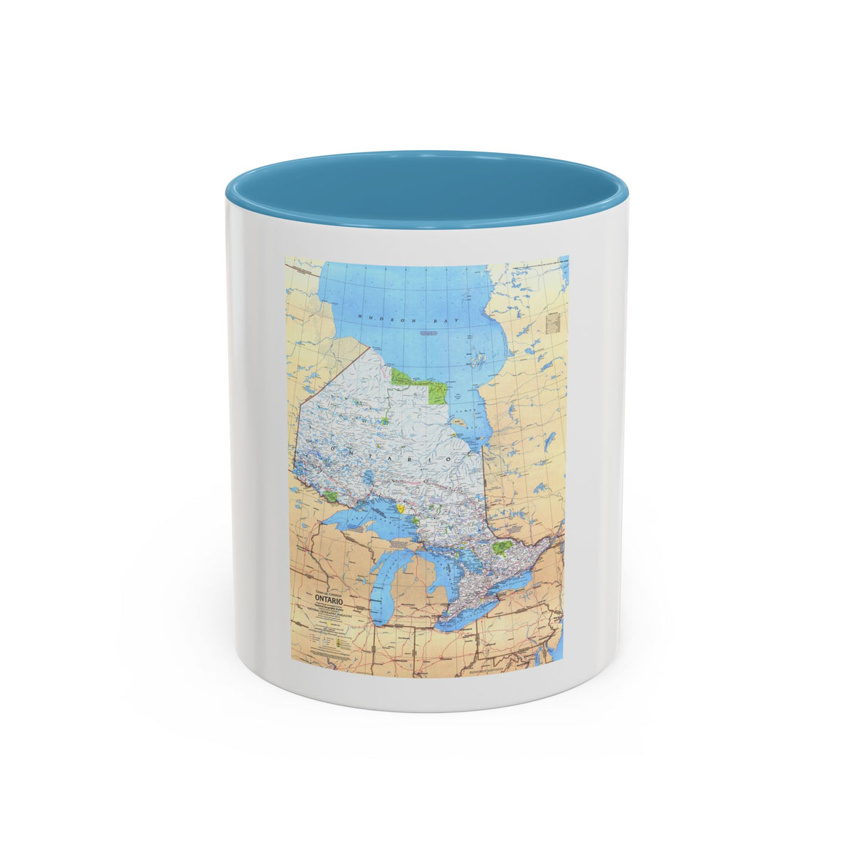 Canada - Ontario (1978) (Map) Accent Coffee Mug