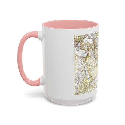 Asia - Southwest (1952) (Map) Accent Coffee Mug