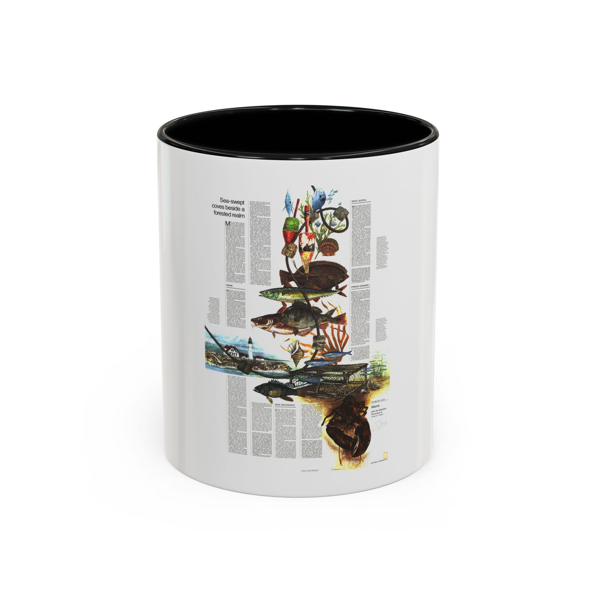 Canada - Maine, with the Maritime Provinces 2 (1975) (Map) Accent Coffee Mug
