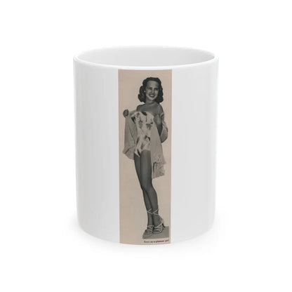 Terry Moore #537 - 63.4x9.5 Magazine Page Photo Clipping (Vintage Female Icon) White Coffee Mug-11oz-Go Mug Yourself