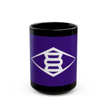 Flag of Takasaki Gunma Japan - Black Coffee Mug-15oz-Go Mug Yourself