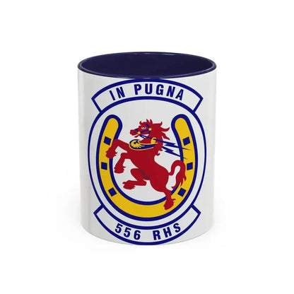 556th Red Horse Squadron (U.S. Air Force) Accent Coffee Mug 11oz Navy - Go Mug Yourself