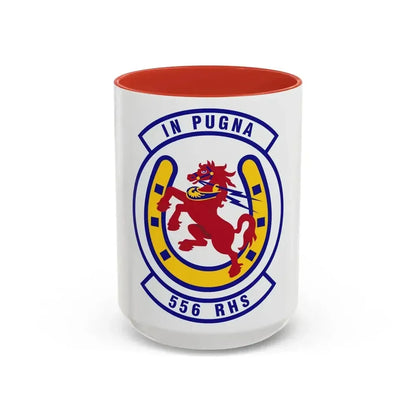 556th Red Horse Squadron (U.S. Air Force) Accent Coffee Mug 15oz Red - Go Mug Yourself